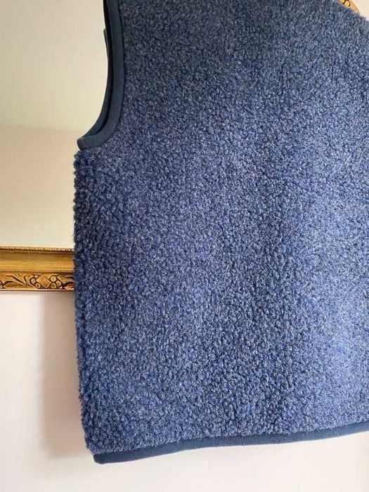 Kamizelka bezrękawnik nie merino wełna wełniana alwero wool granatowa