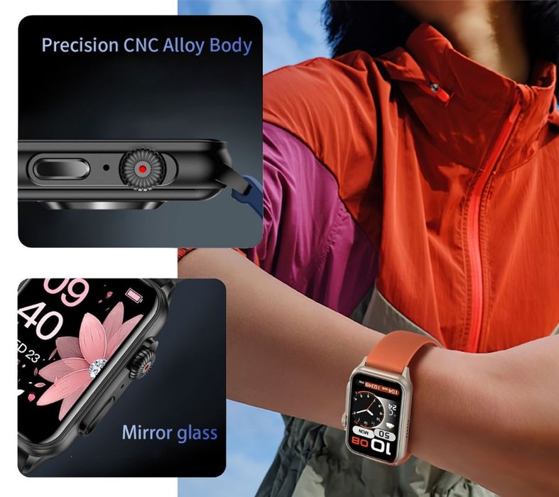 Smartwatch Damski RUBICON RNCF06 Black SMARUB222