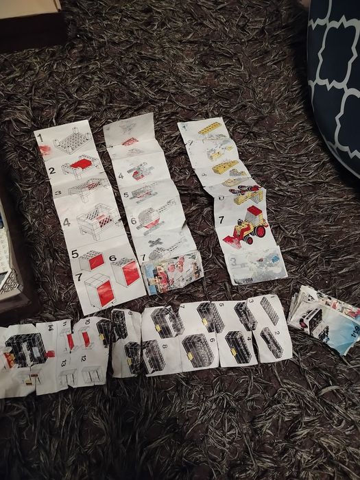 Lego mix z  lat 70  1 kg i instrukcje