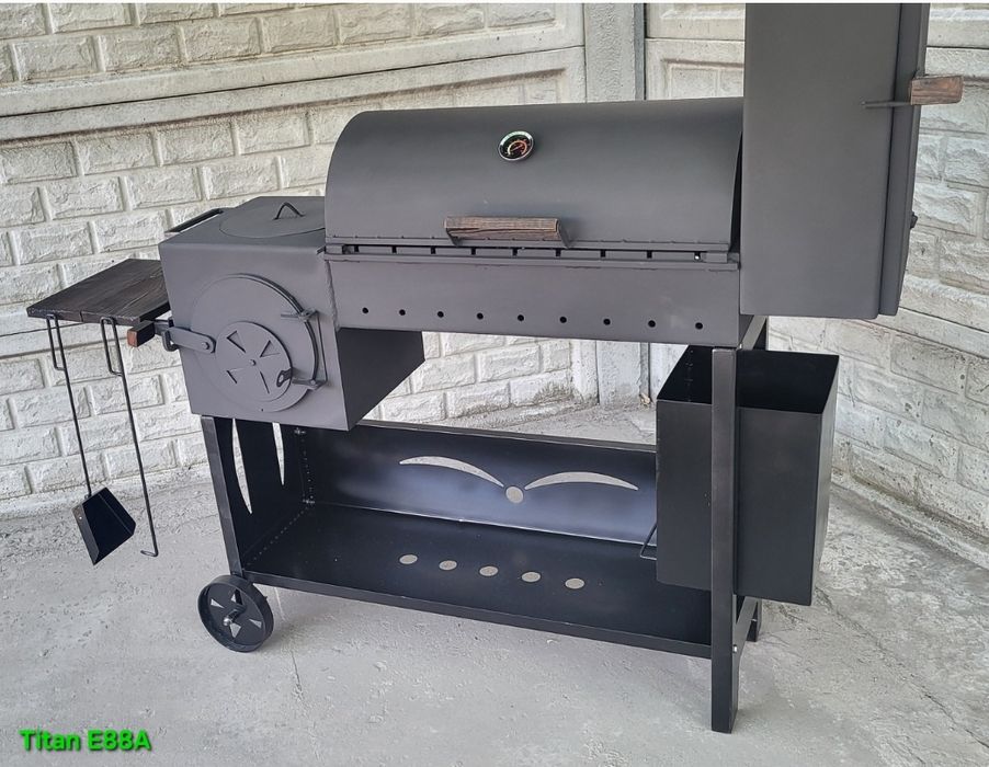 5мм • ПОСИЛЕННЯ • ГАРАНТІЯ •Мангал Піч Коптильня  Смокер/Гриль/Барбекю