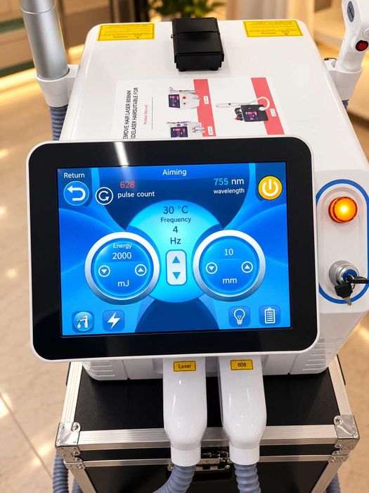 Máquina de depilação a laser, multifunções, 3 em 1