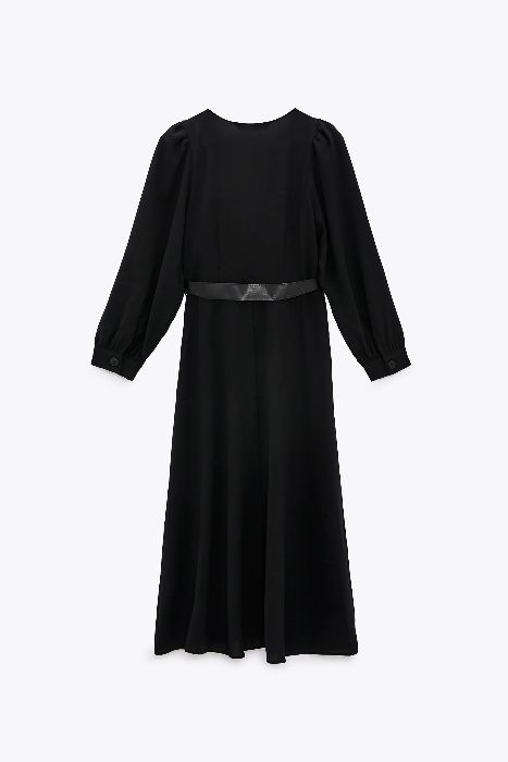 ZARA Zjawiskowa SUKIENKA z podkreślonymi ramionami XS S M L XL