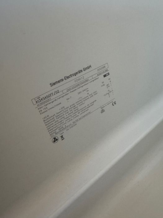 Frigorífico de encastrar Siemens