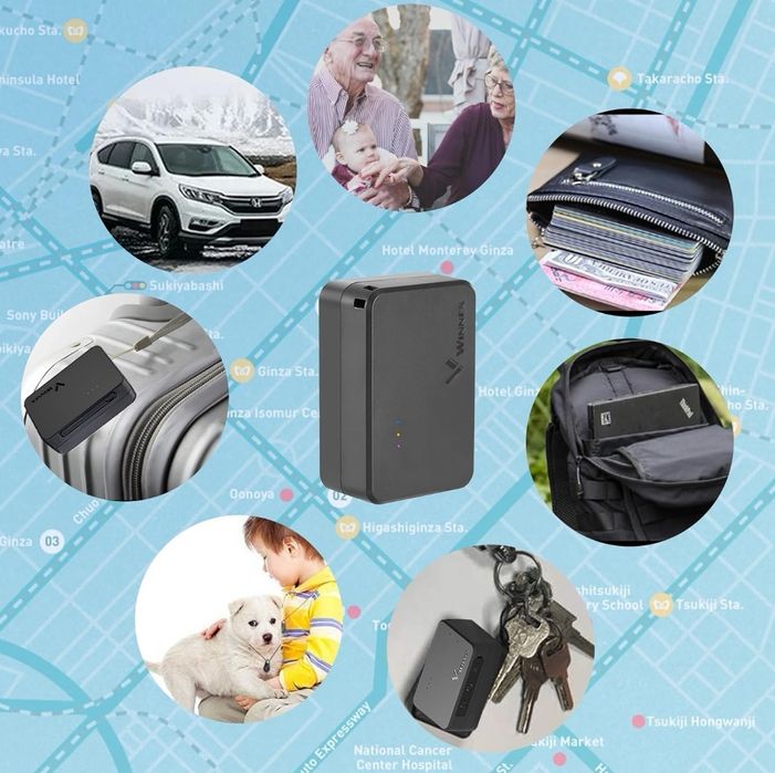 TKMARS TK903 mini lokalizator GPS 4G, akumulator 1500 mAh,