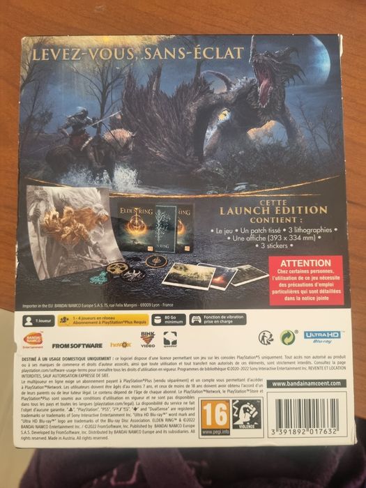 Jogo ps5  Elden Ring Ed. Col