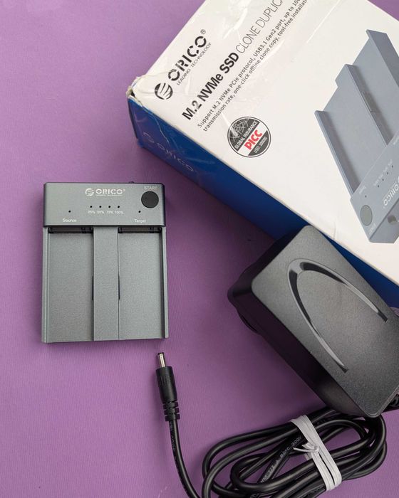Клонер NVME SSD M.2 дисків ORICO дуплікатор дефектний - не вмикається