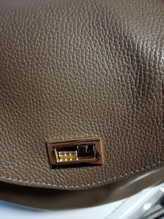 Torebki skóra naturalna licowa bordowa i fango