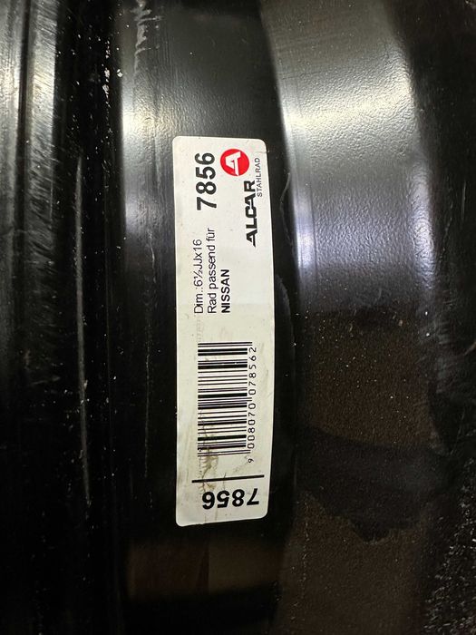 Felgi 16 do Nissan Qashqai 2