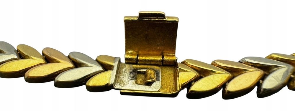 Piękny Dwukolorowy Złoty Łańcuszek 40,06g 750p 42cm