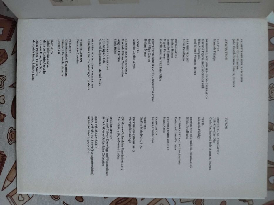 Art Book: "Line and Colour" - Calouste Gulbenkian Museum (English)