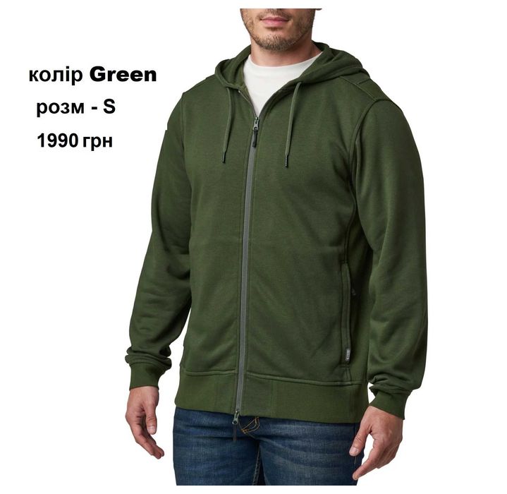 S,M,L - Кофта реглан 5.11 Engage Fleece Full Zip