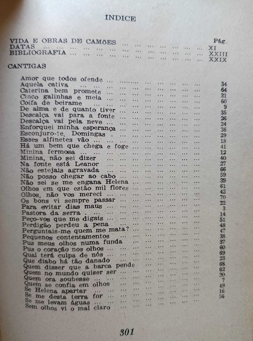 Versos de Camões - Escolhidos por Vitorino Nemésio (portes incl.)