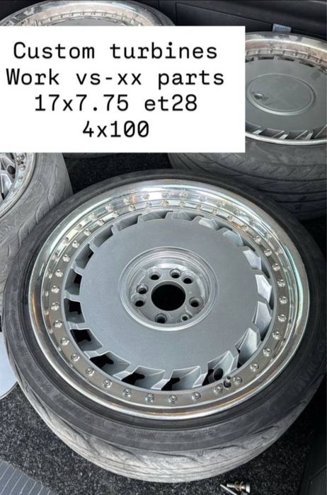 Custom диски work vs-xx 17” 4x100 3х составние bbs oz ronal bmw e30