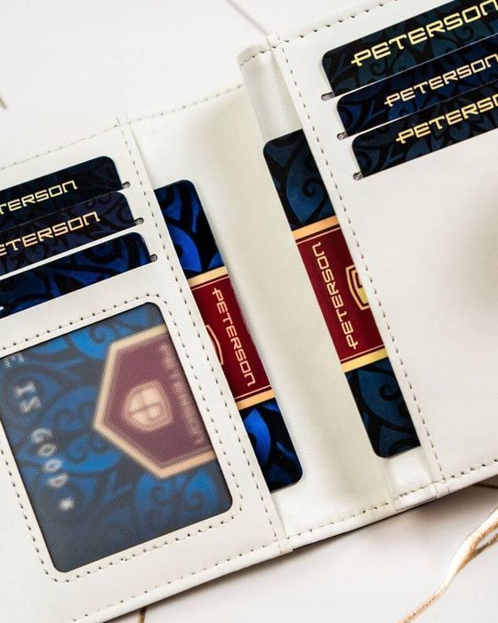 pojemny portfel damski ze skóry ekologicznej - peterson