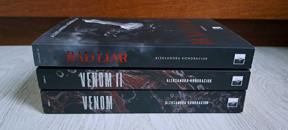 3x Aleksandra Kondraciuk Venom + Venom II W otchłani chaosu + Bad Liar