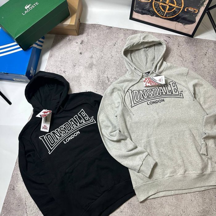 Чорний Худі Lonsdale XS S M L XL XXL