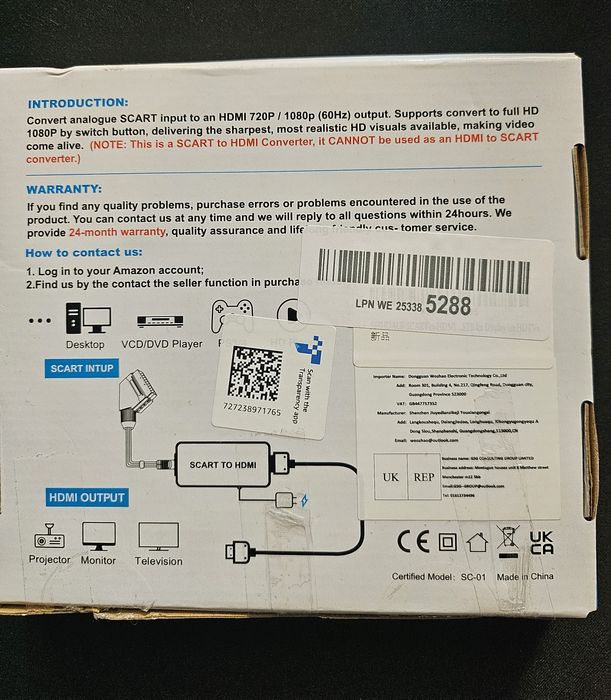 Konwerter SCART na HDMI