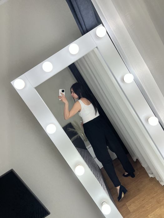 24 розмір 58 чорні якісні штани брюки висока посадка на резинці