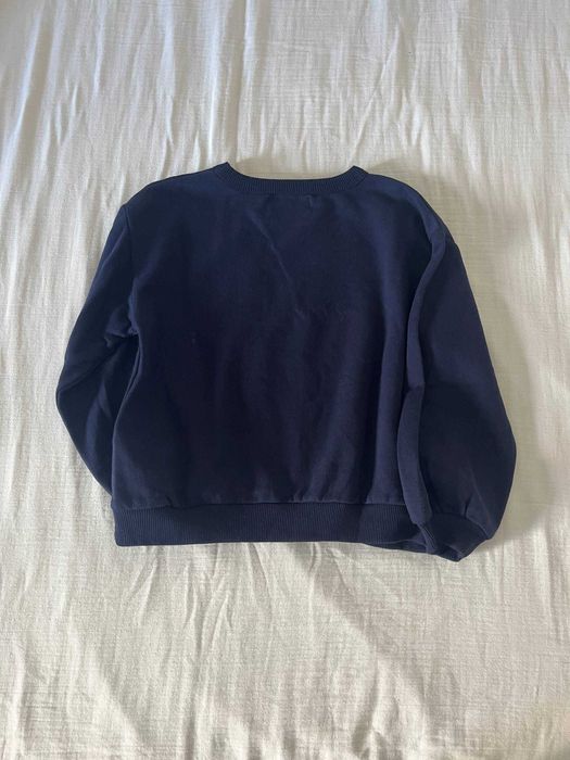 Sweatshirt Lefties azul-marinho com cavalo-marinho xadrez, 7-8 anos