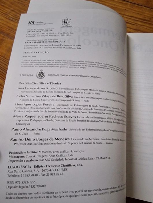 Manual de Enfermagem em Oncologia 3a Ed. Shirley E. Otto