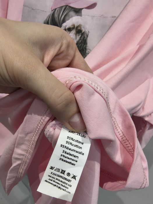 Koszulka t-shirt z pieskiem oversize bawełna