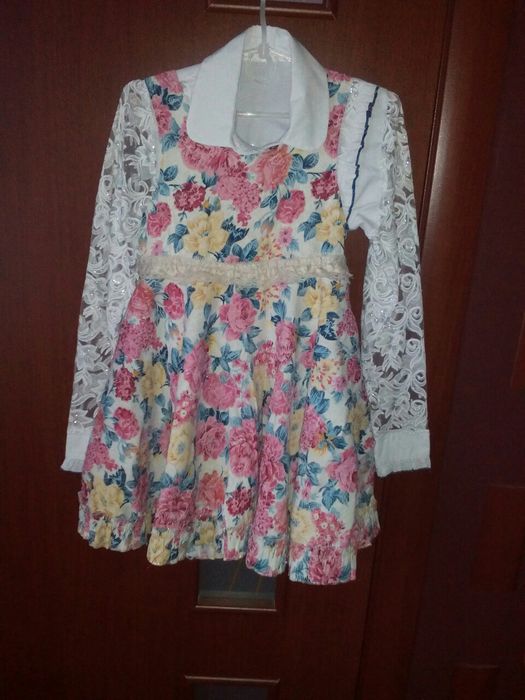 Платье с рубашкой на девочку