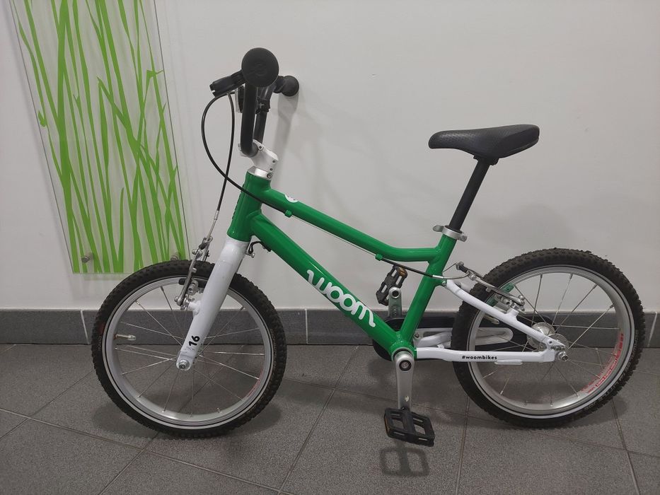 Mega lekki rower 16 cali  woom 2, zielony