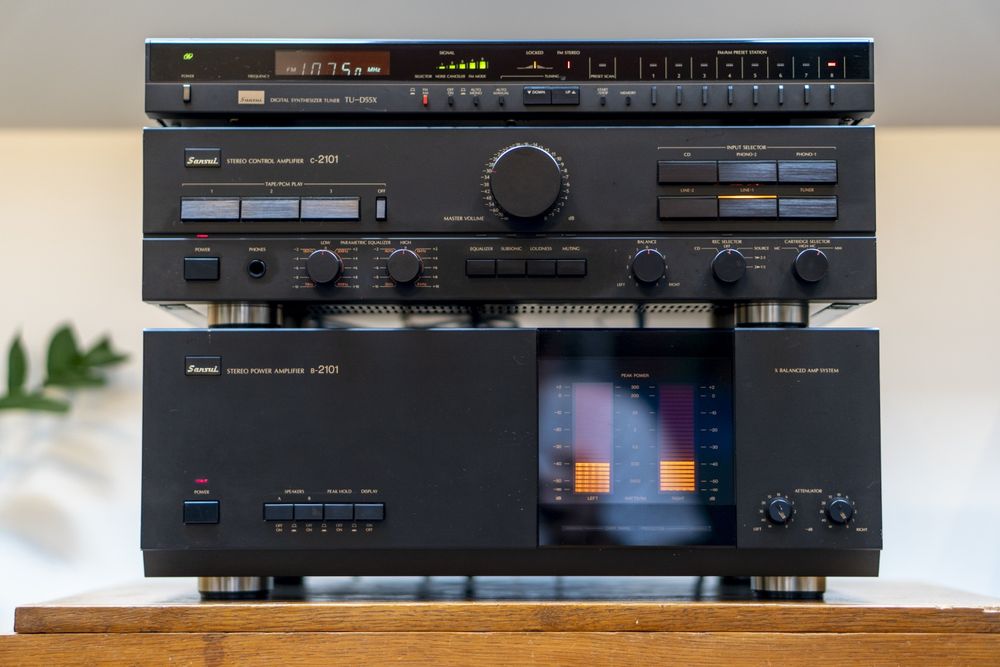 Zestaw Sansui B-2101 + C-2101 + TU-D55X (po serwisie)