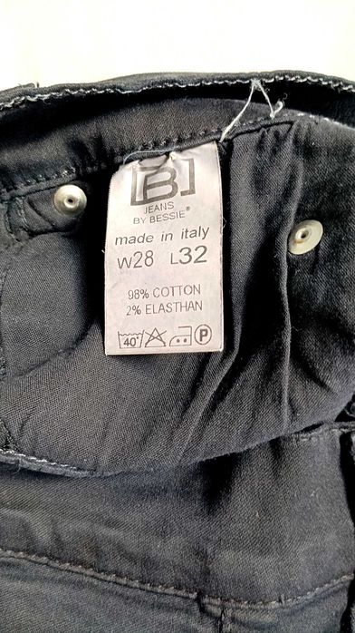 W 28 L 34 czarne spodnie rurki skinny