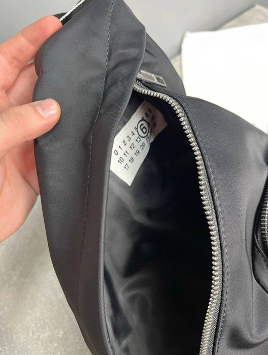 Нейлонова сумка Maison Margiela чорна raf crtz air чоловіча мужская