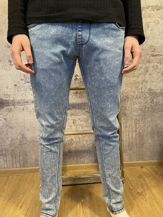 Spodnie CROPP jeansno-niebie jeansowe W 34 L 32