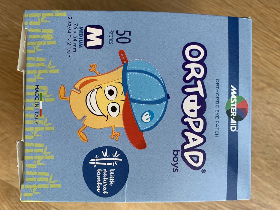 Pensos oculares para oclusão Ortopad