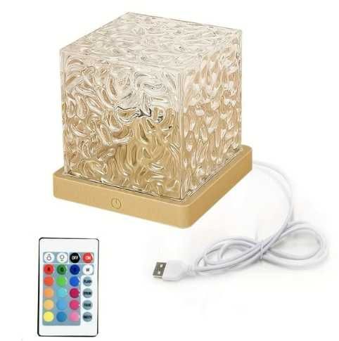 Ночник Динамічний нічник Куб з кришталю з ефектами дитячий