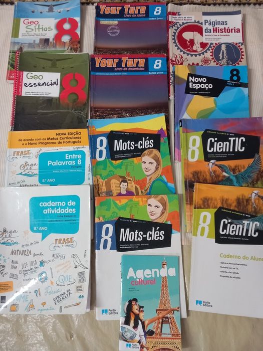 Livros escolares - 8°ano