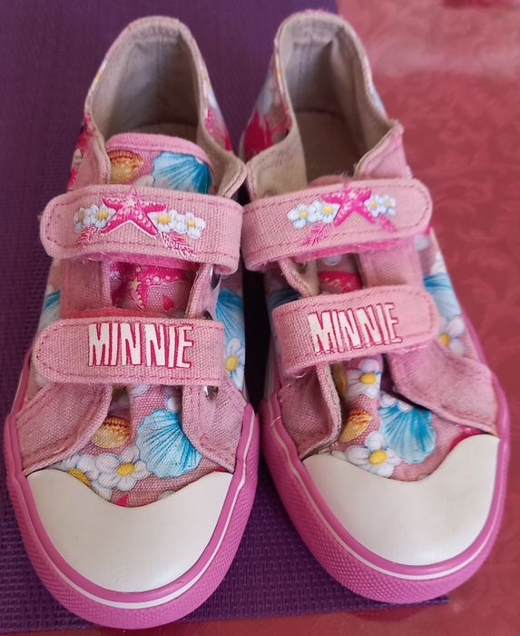 Trampki dziewczece na rzepy z Minnie 26 (17,5-18 cm)