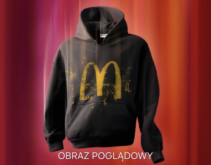 Bluza McDonalds x Relab czarna kangurka XS
