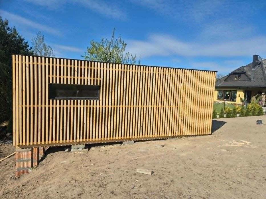 Domek narzędziowy • • • • G10 z werandą • • • • 4x7 m nowoczesny DREWNOTRIK