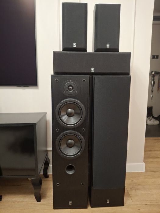 Kino domowe YAMAHA, amplituner, dvd, kolumny (głośniki)