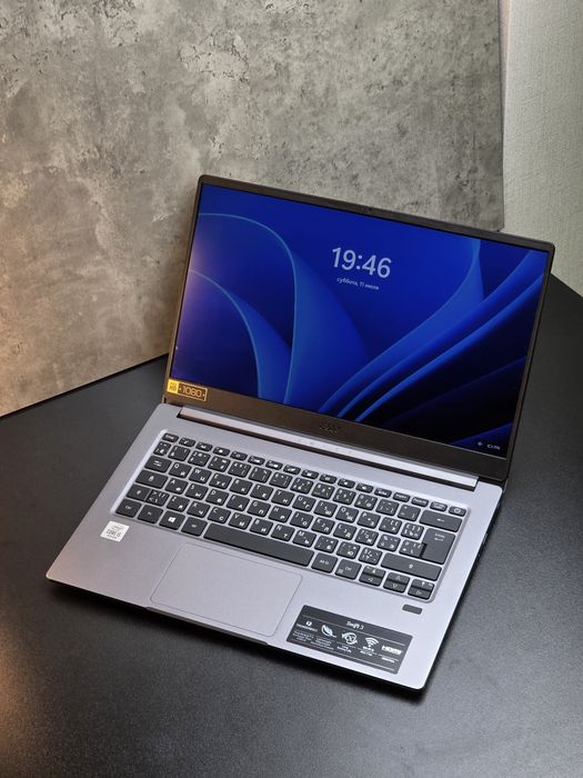 Acer Swift 3 SF314-57 14", Intel i5-1035G1 (4 ядра), 8ГБ ОЗУ, 512ГБ SSD, Intel UHD, Зарядка через type C, АКБ 5 годин
