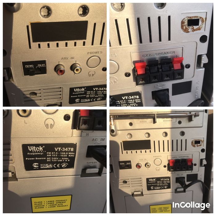 Музыкальный центр, магнитола, магнитофон Vitek