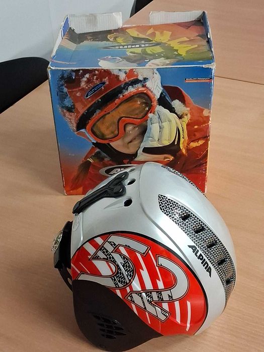 Kask narciarski dziecięcy Alpina Carat unisex - stan idealny