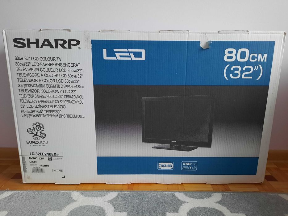 Telewizor LED Sharp 32 cale plus kabel HDMI