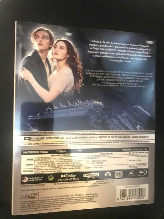 Titanic Titanik 4K + 2x Blu-ray w.ENG