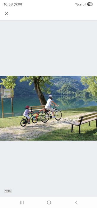 Hol holownik rowerowy roweru dziecka. Staly hol.