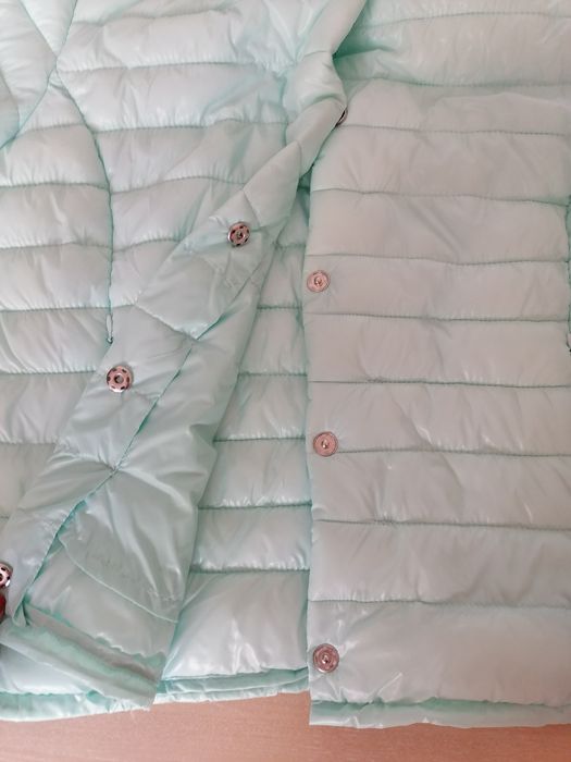 Amisu kurtka pikowana jesienna mięta L XL