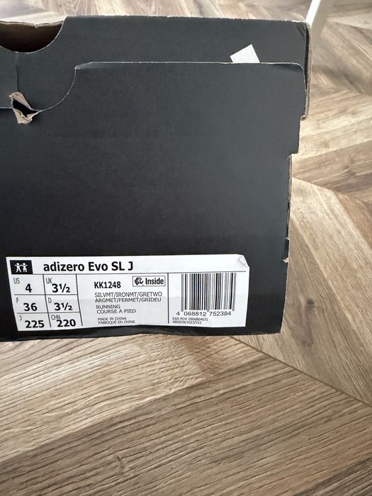 Adizero Evo SL szare adidas r. 36 nowe