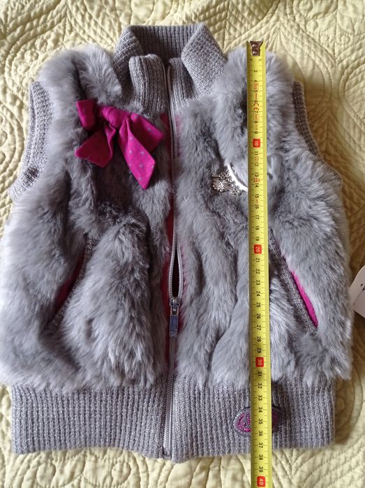 Kamizelka bezrekawnik szary, nowy wójcik