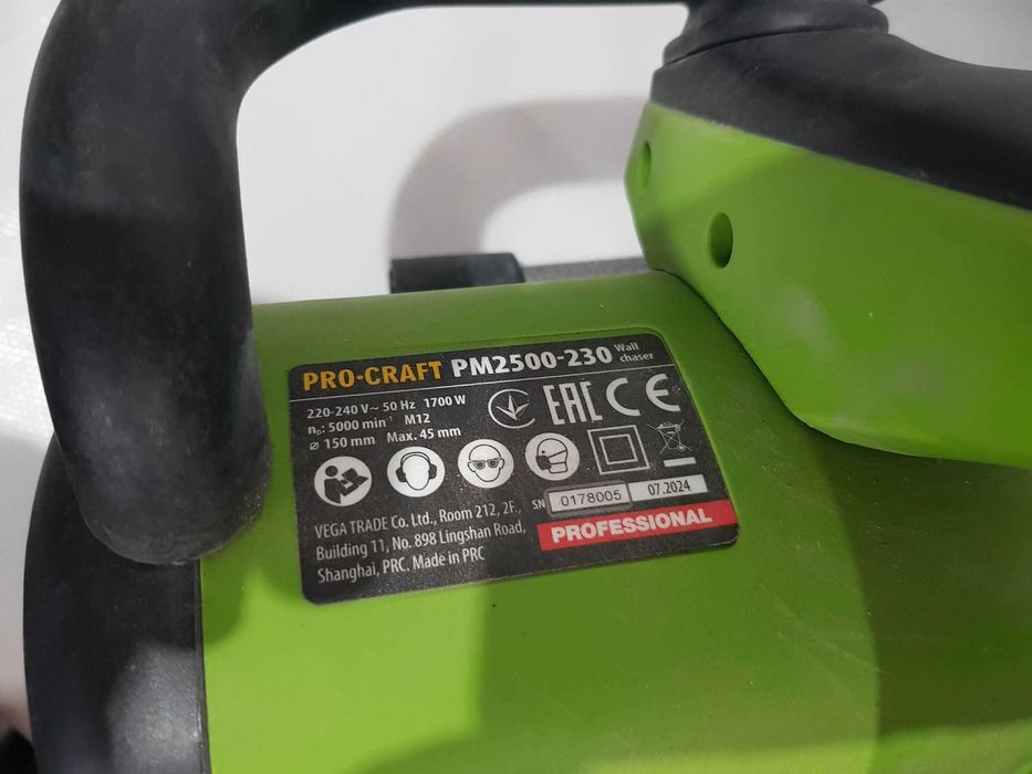 Bruzdownica Procraft PM2500  1700 W 150mm