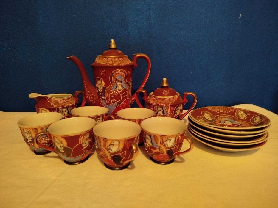 Conjunto Chá Japonês de Estilo Satsuma