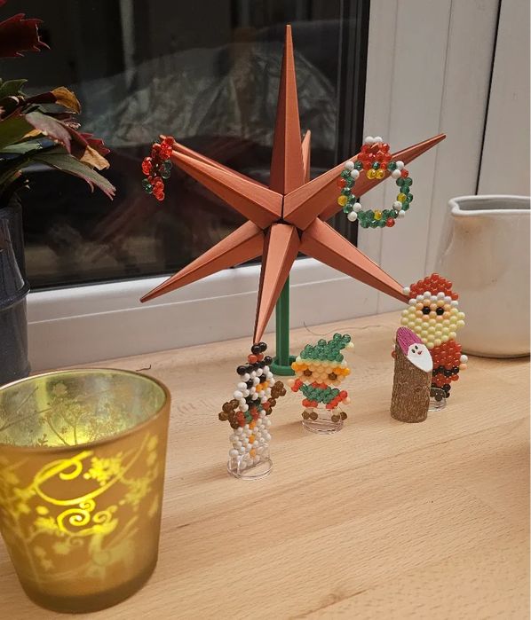 Estrela Decorativa para Ponta de Árvore de Natal
